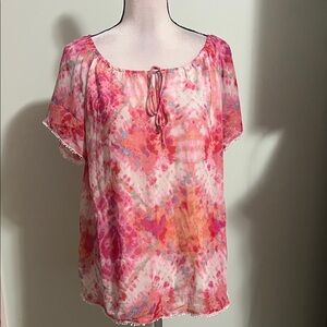 Studio Multicolor Tie-Dye Blouse use in good condition Size M